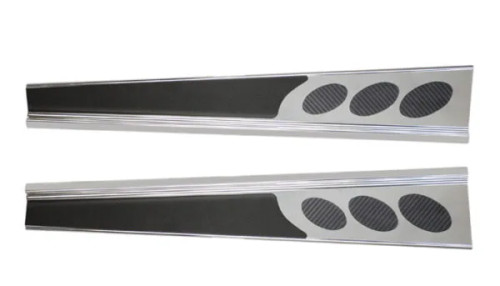 C5 Corvette Door Sill Covers - (Chrome)