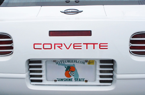 C4 84-90 Corvette Rear Bumper 1/8 Letter Kit | Corvette Depot