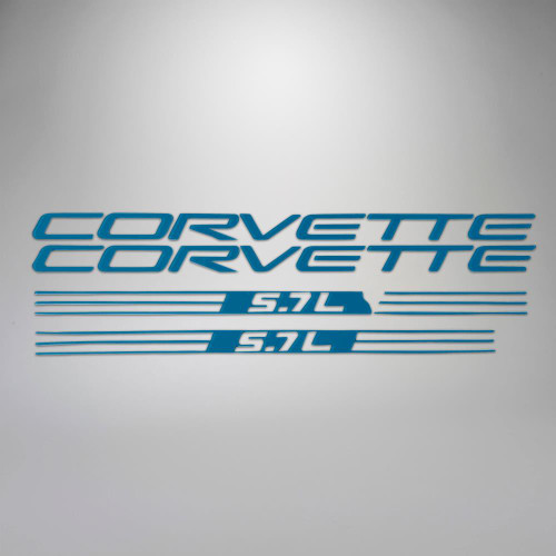 C5 99-04 Corvette 5.7L Fuel Rail Letter Kit - Blue