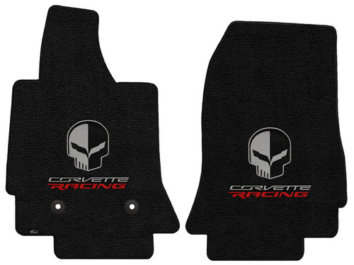 C7.R Corvette Racing Jake Skull Ebony Floor Mats