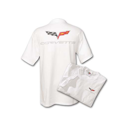 C6 Corvette White T-Shirt (both)