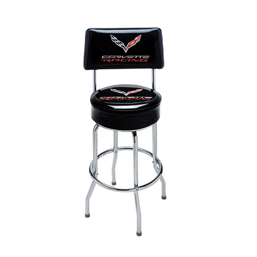 C8 Corvette Color-Matched Counter, Bar Stool with Back Support
