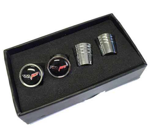 C6 Corvette Tapered Valve Caps (in box)