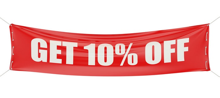 Get 10% Off Banner