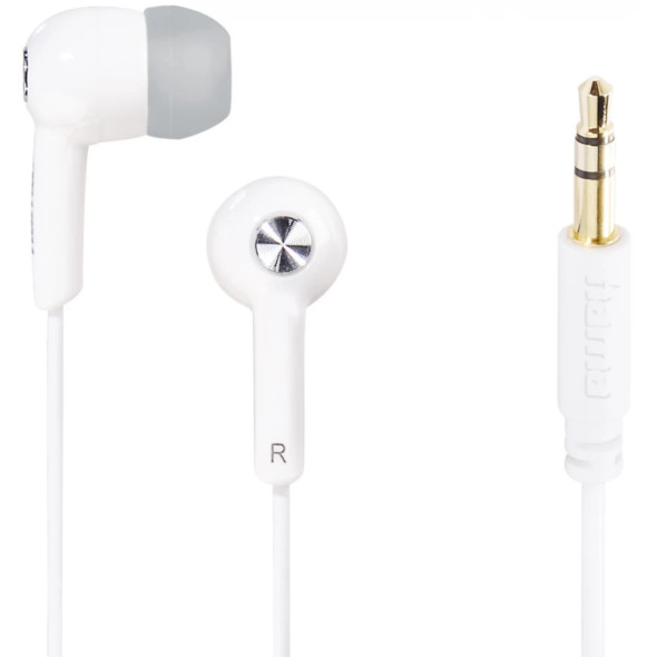 Hama (Gloss) In-Ear Headphones, 3.5mm Jack, No Mic, White