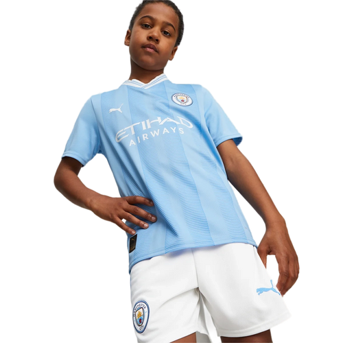 Manchester City 23/24 Kid's Home Shirt and Shorts