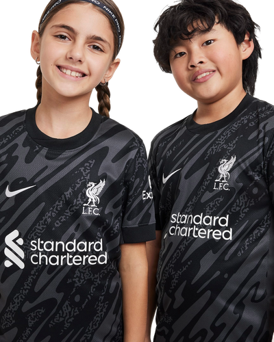 Liverpool 24/25 Kid's Home Goalkeeper Shirt and Shorts