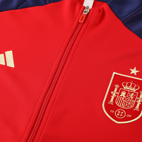 Spain 24/25 Men's Red Long Zip Jacket