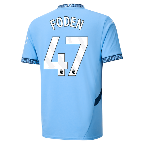 FODEN #47 Manchester City 24/25 Stadium Men's Home Shirt - PL Font