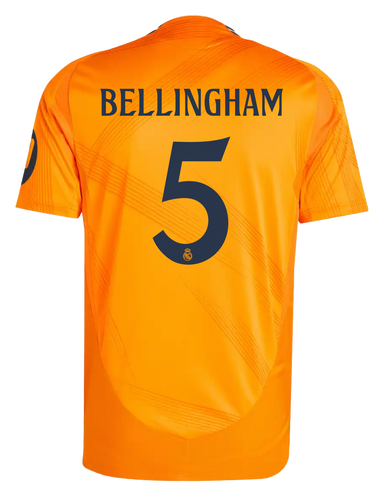 BELLINGHAM #5 Real Madrid 24/25 Authentic Men's Away Shirt