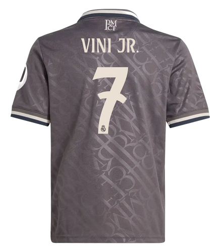 VINI JR #7 Real Madrid 24/25 Kid's Third Shirt and Shorts