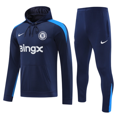 Chelsea 24/25 Men's Navy Hoodie Tracksuit