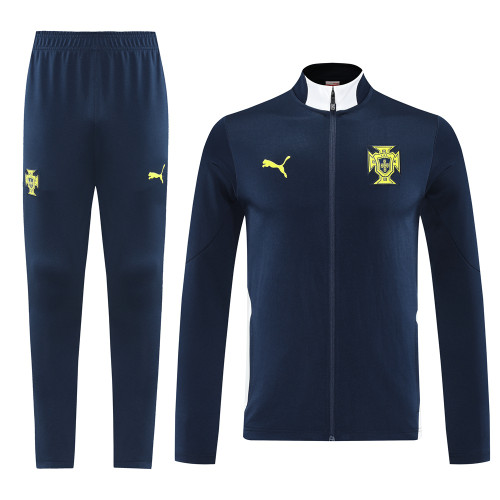 Portugal 2025 Men's Navy Long Zip Jacket