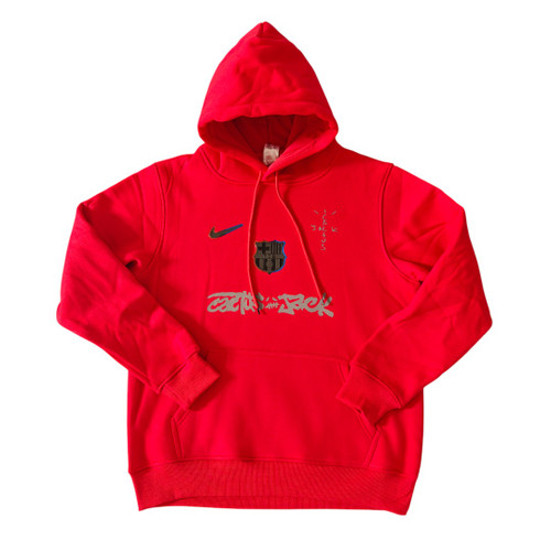 Barcelona x Travis Scott 24/25 Men's Red Hoodie