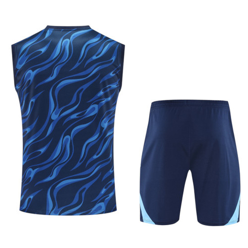 Real Madrid 25/26 Men's Blue Training Tank Top
