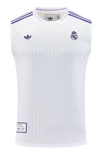 Real Madrid 25/26 Men's White Terrace Icon Tank Top