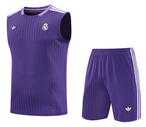 Real Madrid 25/26 Men's Purple Terrace Icon Tank Top