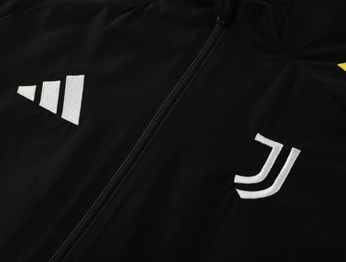 Juventus 25/26 Men's Black Long Zip Windbreaker