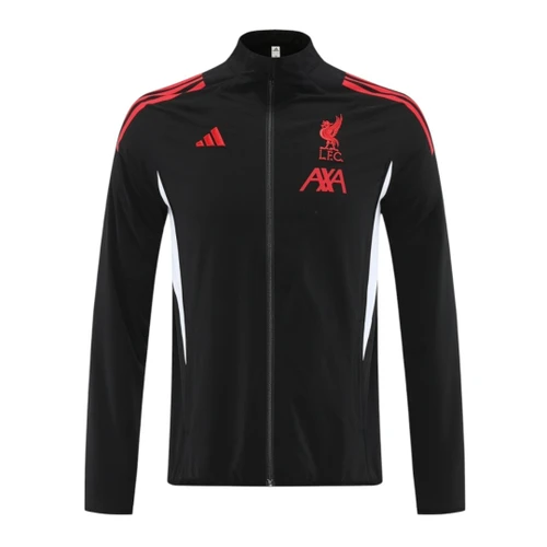Liverpool 25/26 Men's Black Long Zip Windbreaker