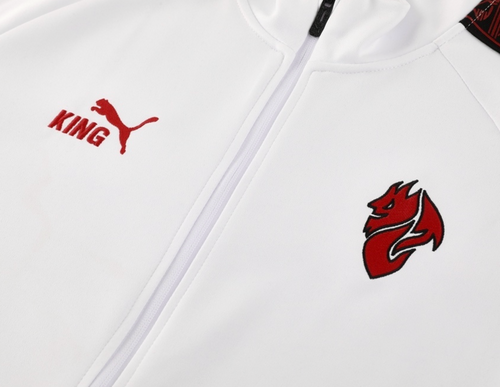 AC Milan 25/26 Men's White Long Zip Jacket