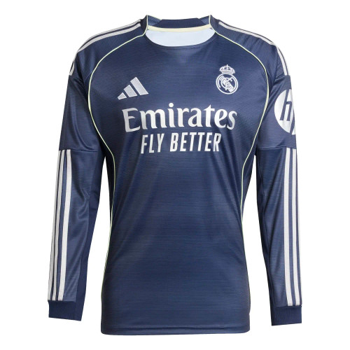 VINI JR #7 Real Madrid 25/26 Men's Away Long Sleeve Shirt