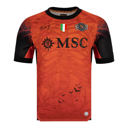 SSC Napoli 25/26 Stadium Men's Orange Halloween Shirt