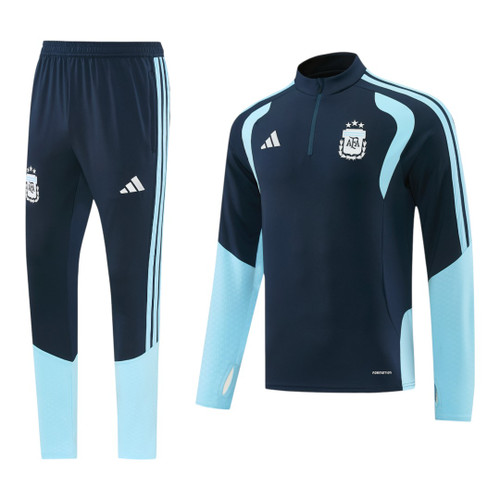 Argentina 2026 Men's Navy Short Zip Tracksuit