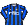 Inter Milan 09/10 Men's Home Long Sleeve Retro Shirt UCL Edition