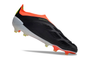 adidas Predator Elite FG Laceless - Black/Solar Red/White