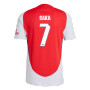 SAKA #7 Arsenal 24/25 Authentic Men's Home Shirt - Arsenal Font