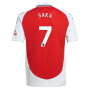 SAKA #7 Arsenal 24/25 Kid's Home Shirt and Shorts - PL Font