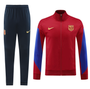 Barcelona 24/25 Men's Red Long Zip Jacket