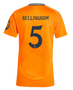 BELLINGHAM #5 Real Madrid 24/25 Women's Away Shirt
