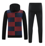 Barcelona 24/25 Men's Black-Patterns Hoodie Tracksuit