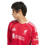 M.SALAH #11 Liverpool 25/26 Men's Home Long Sleeve Shirt - PL Font