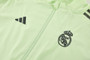 Real Madrid 25/26 Men's Lime Green Long Zip Windbreaker