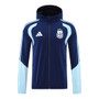 Argentina 2026 Men's Navy Long Zip Windbreaker