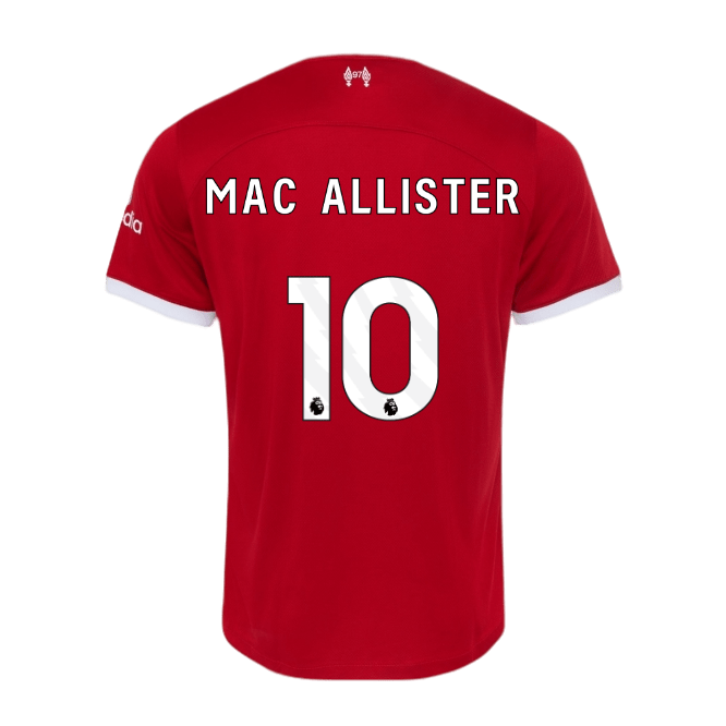 MAC ALLISTER #10 Liverpool 23/24 Authentic Men's Home Shirt - PL Font
