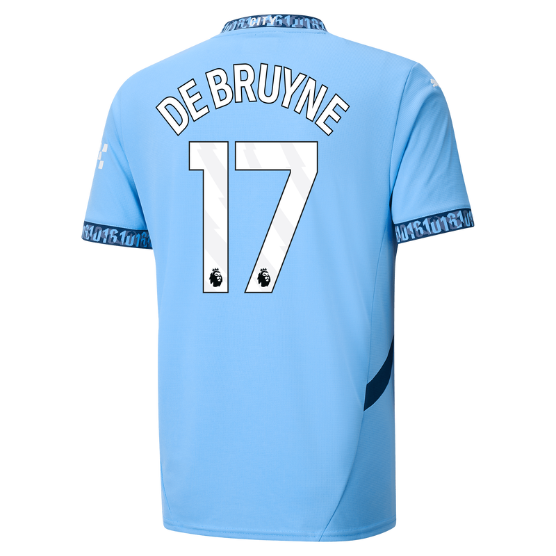 DE BRUYNE #17 Manchester City 24/25 Stadium Men's Home Shirt - PL Font