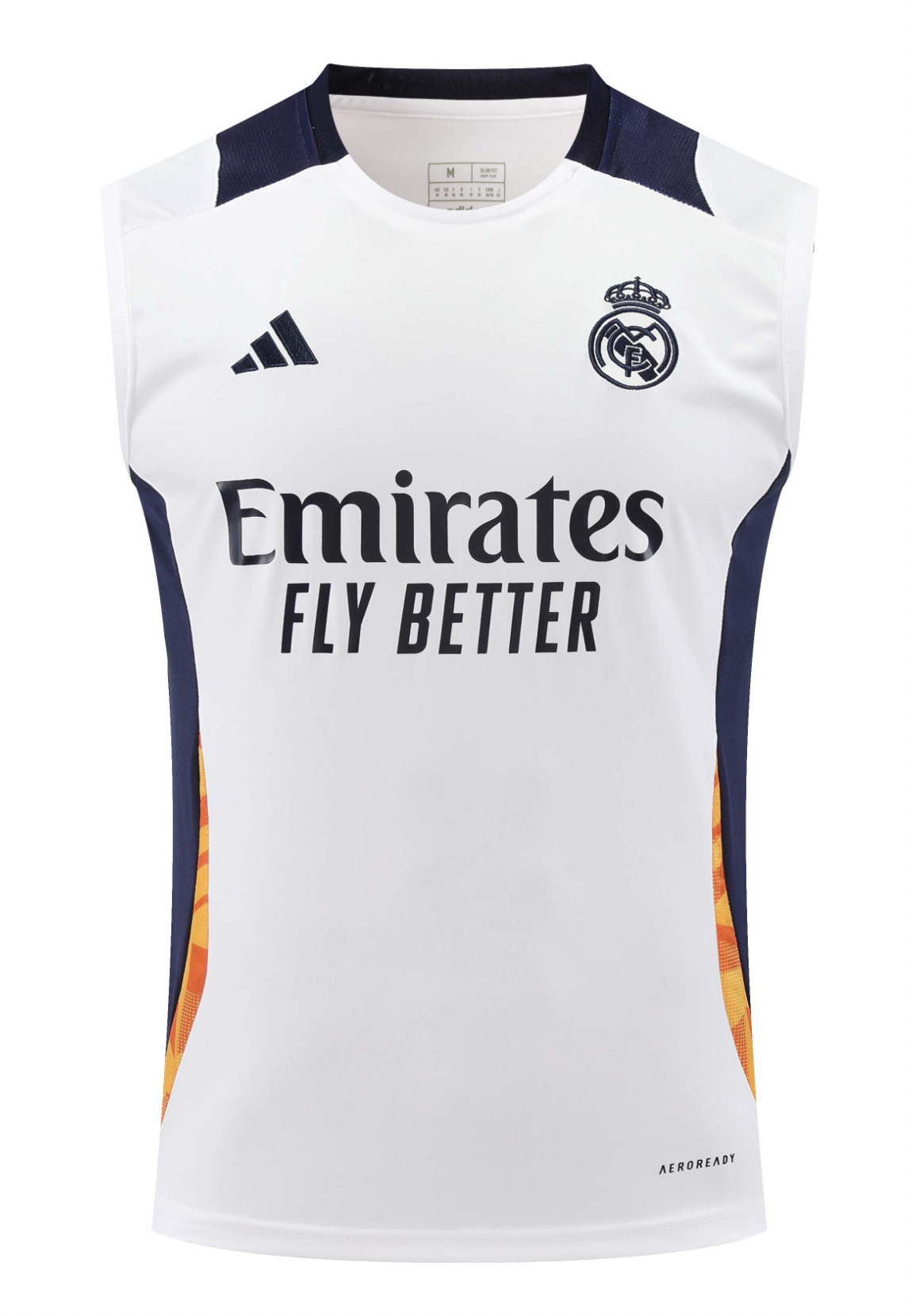 Real Madrid 24/25 Men's White Training Tank Top