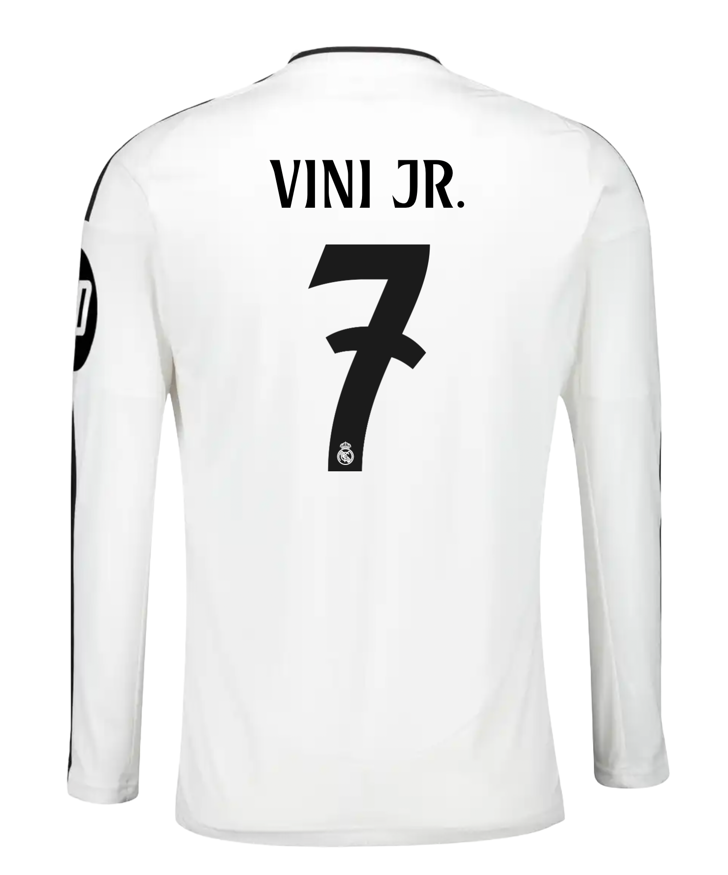 VINI JR #7 Real Madrid 24/25 Men's Home Long Sleeve Shirt