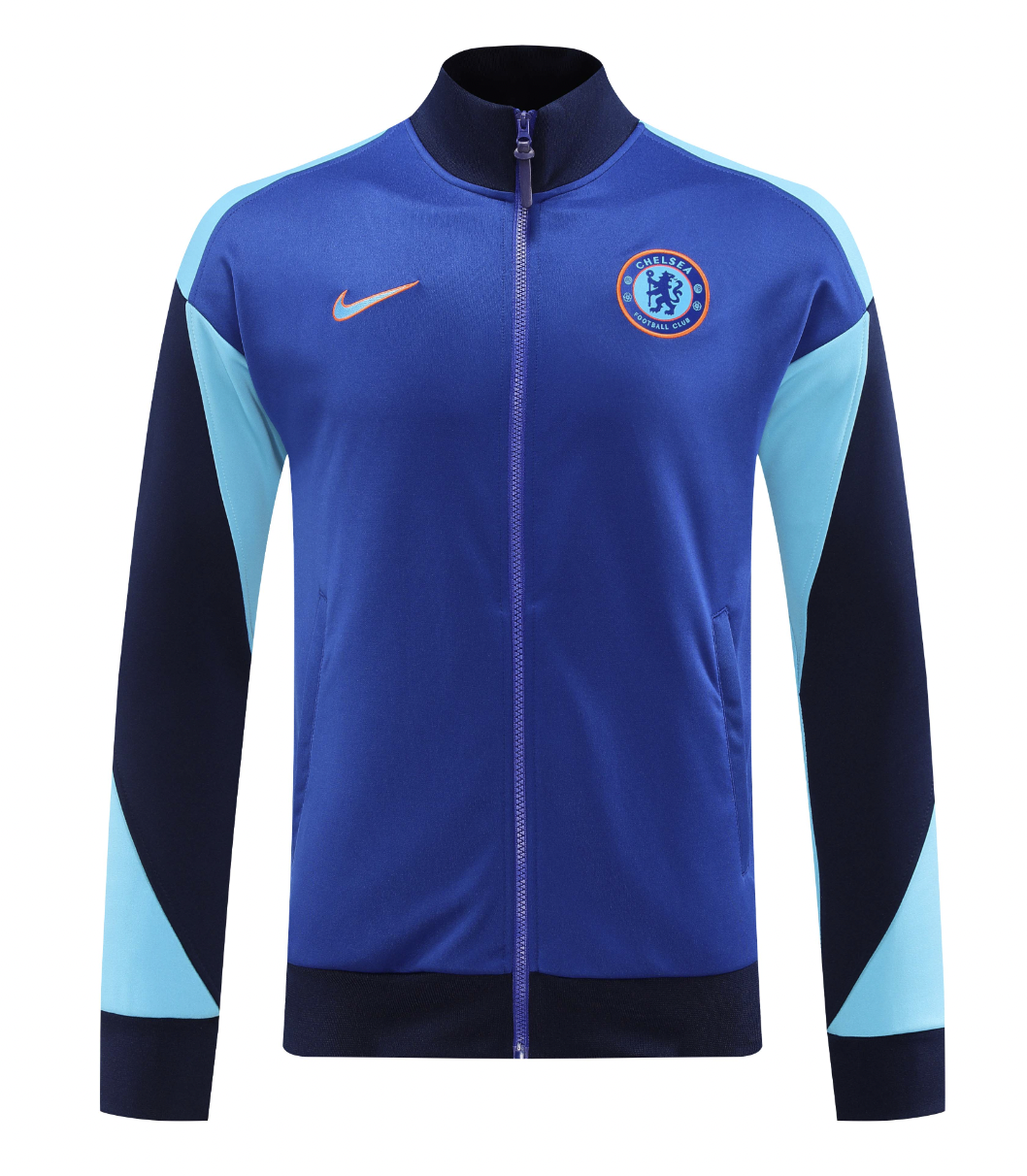 Chelsea 24/25 Men's Blue Long Zip Jacket
