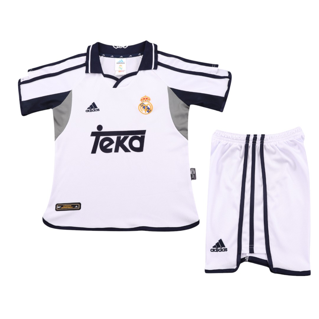 Real Madrid 00/01 Kid's Home Retro Mini-Kit
