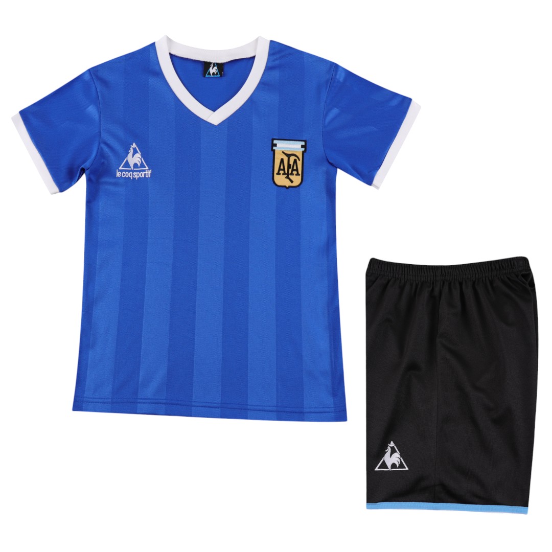Argentina 1986 Kid's Away Retro Mini-Kit