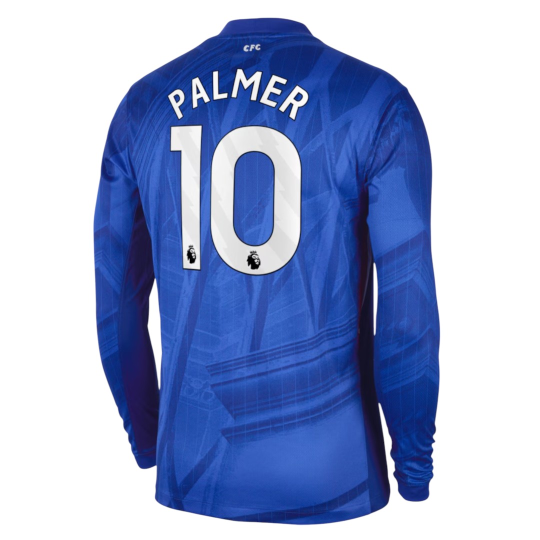 PALMER #10 Chelsea 25/26 Men's Home Long Sleeve Shirt - PL Font
