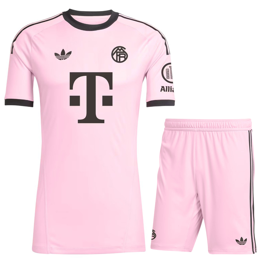Bayern Munich 25/26 Kid's Pink Goalkeeper Mini-Kit