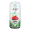 Steaz Zero Calorie Green Tea - Raspberry - Case Of 12 - 16 Fl Oz.