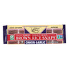 Edward And Sons Brown Rice Snaps - Onion Garlic - Case Of 12 - 3.5 Oz.