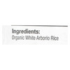 Lundberg Family Farms Organic California White Arborio Rice - Case Of 25 Lbs