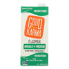 Good Karma Flax Milk - Protein - Unsweetened - Case Of 6 - 32 Fl Oz